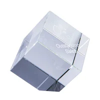 Clear crystal golf ball with crystal construction