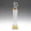 uc39a-grey-bg Crystal pedestal with crystal construction