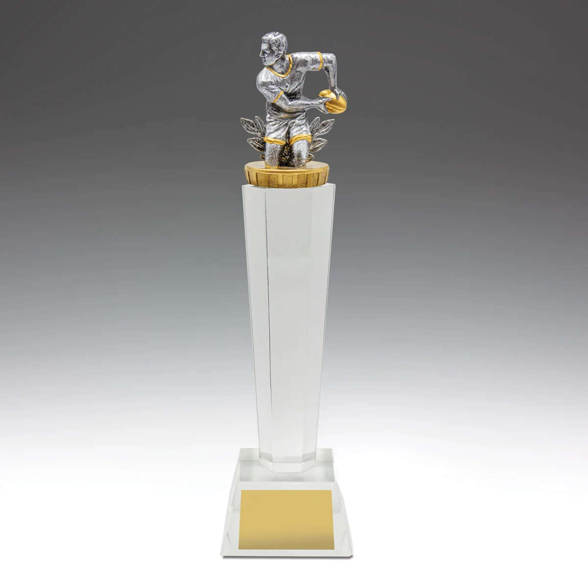 uc39a-grey-bg Crystal pedestal with crystal construction
