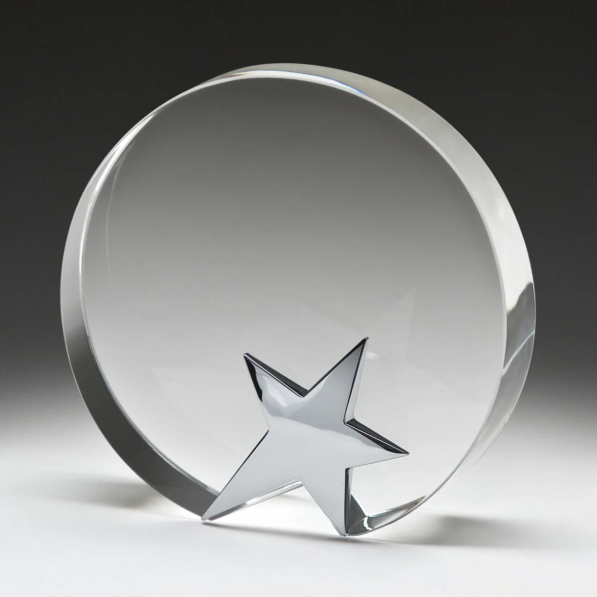 Crystal star halo with crystal / metal construction