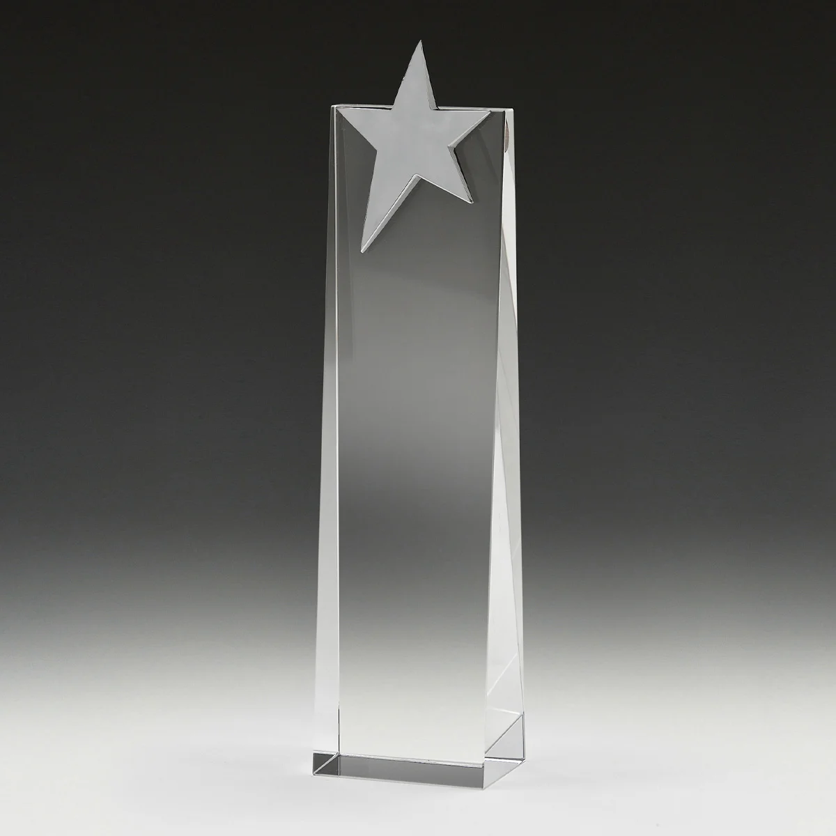 cs275-grey-bg Crystal star pinnacle with crystal / metal construction