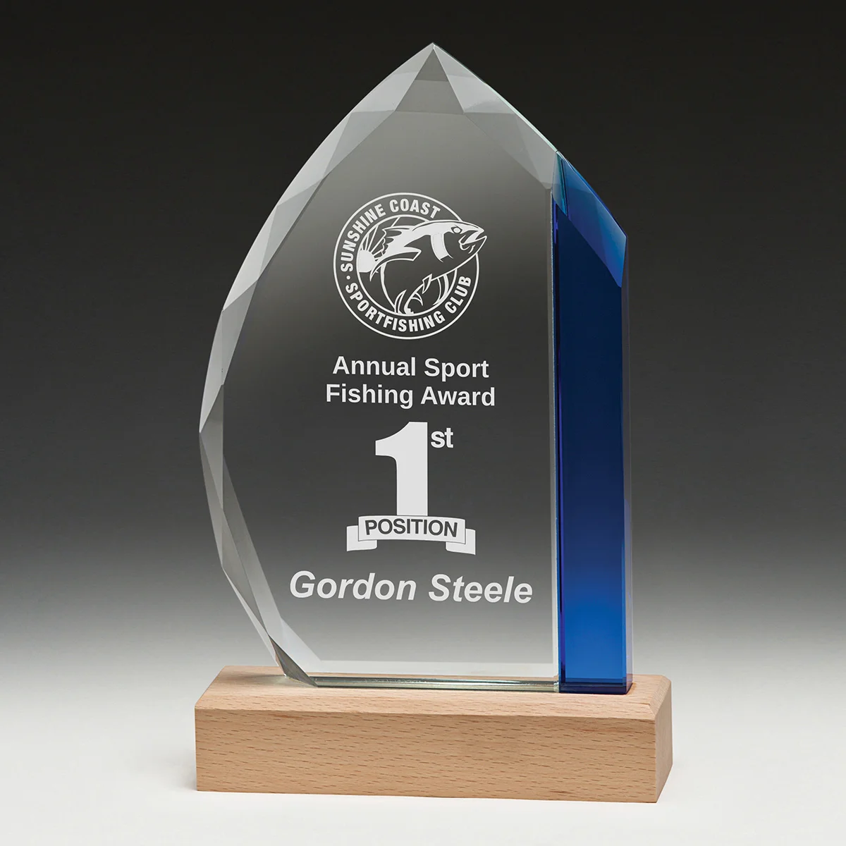 qt09-grey-bg Crystal windward with crystal / wood construction