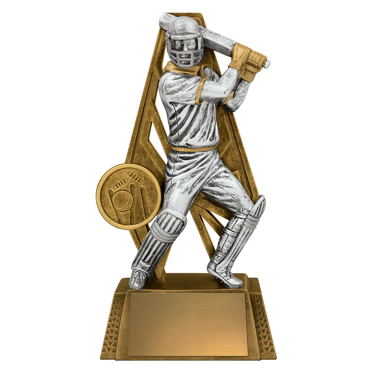 -gold Silver / gold cyber batting with resin construction