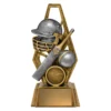 -gold Silver / gold cyber cricket with resin construction