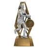 -gold Silver / gold cyber female with resin construction