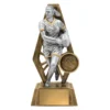 -gold Silver / gold cyber female with resin construction