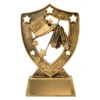 13519-gold Gold dance gold shield with resin construction