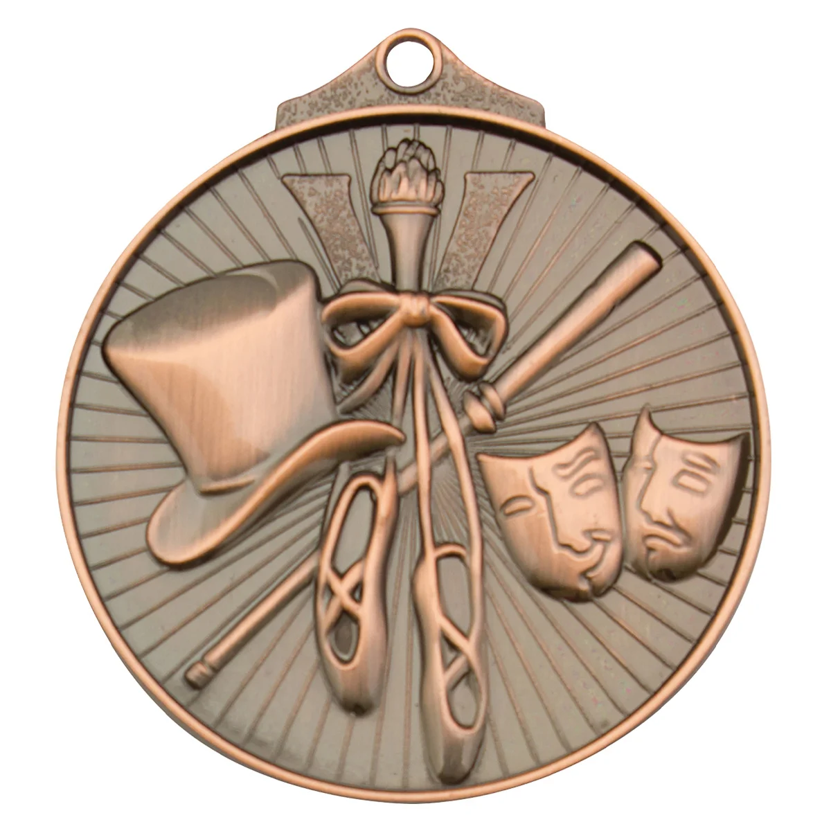 md932b-bronze Bronze dance medal with metal construction