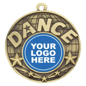 Gold dance watchword with metal construction
