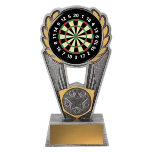 Silver dartboard polaris - colour with resin construction