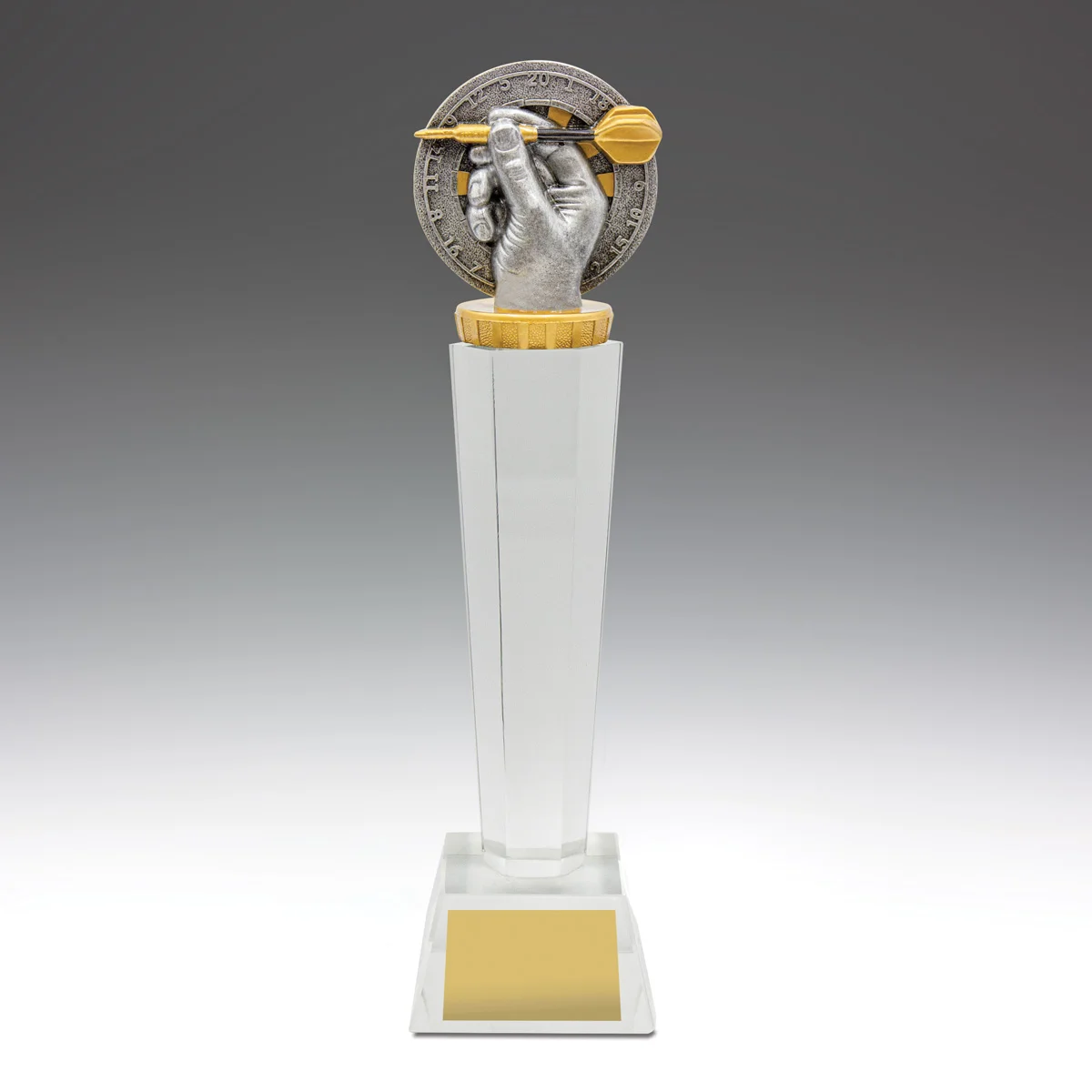 uc38a-grey-bg Darts crystal with crystal construction