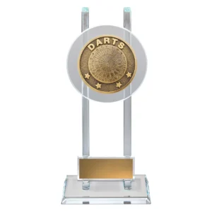 Gold darts spartan glass with glass construction