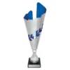 cup132a-blue Blue destiny cup with plastic / metal / marble construction