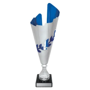 Blue destiny cup with plastic / metal / marble construction