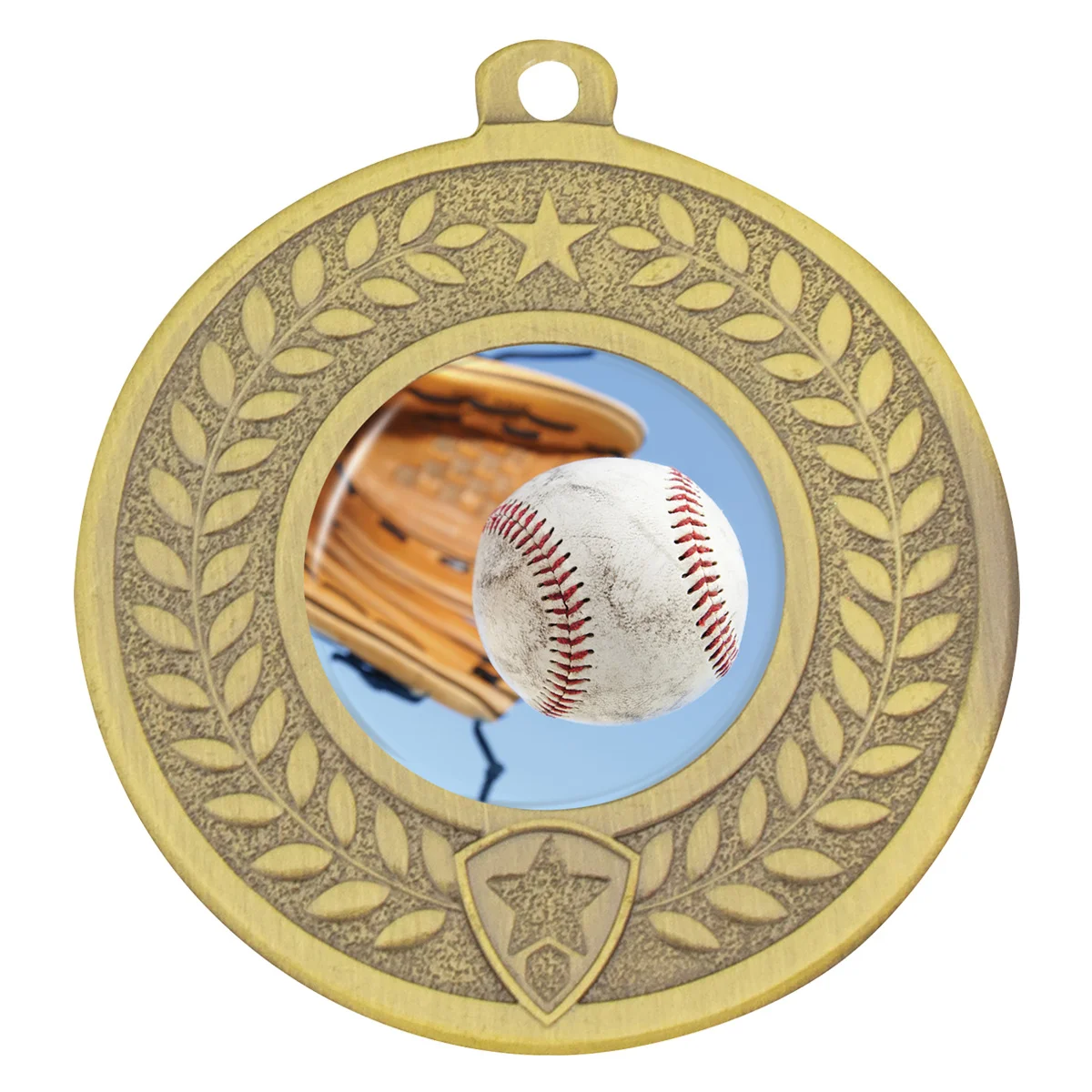 dmc741g-gold Gold distinction - baseball with metal construction