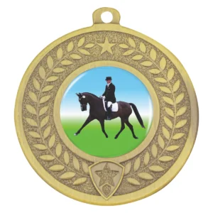 Gold distinction - dressage with metal construction