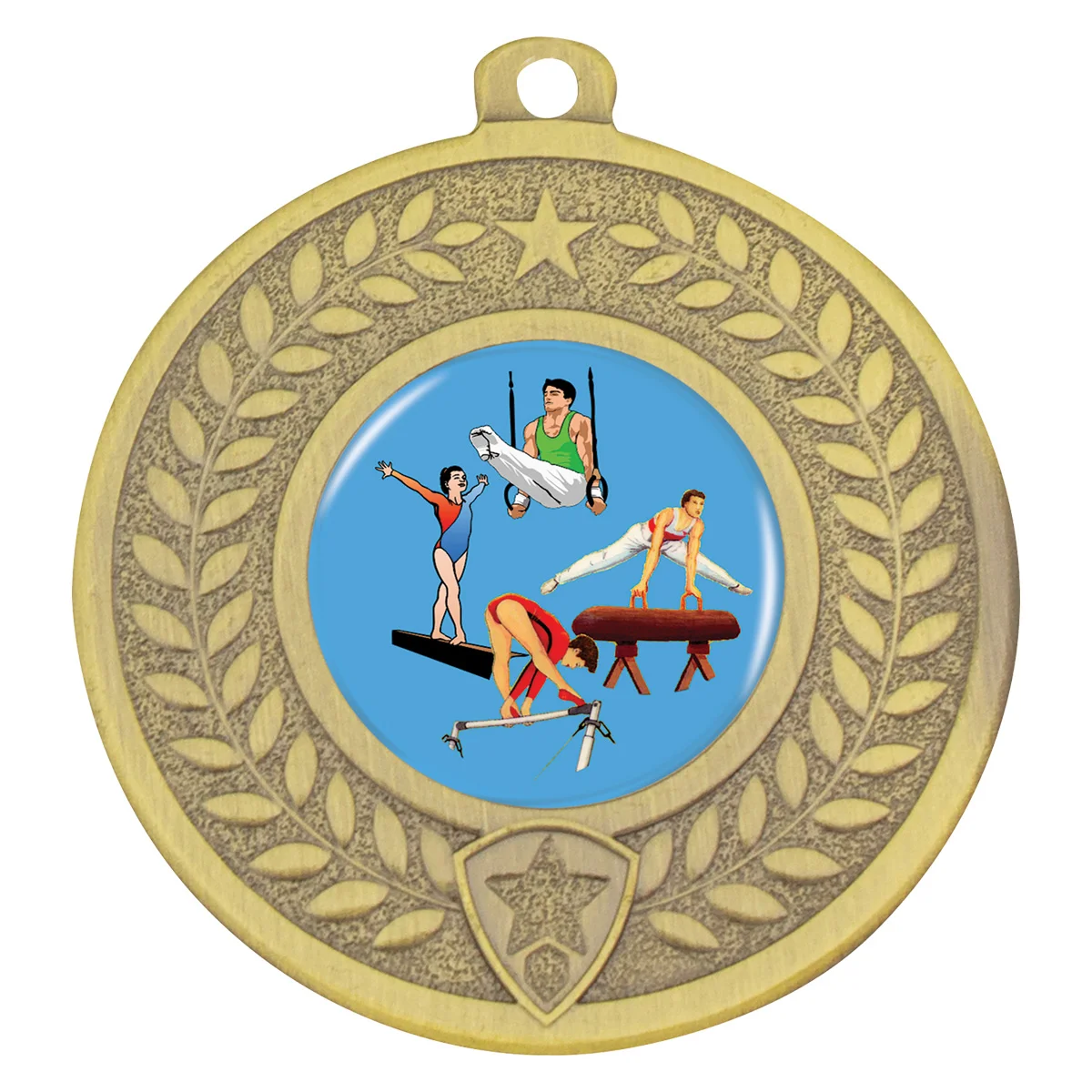 dmk92g-gold Gold distinction - gymnastics with metal construction