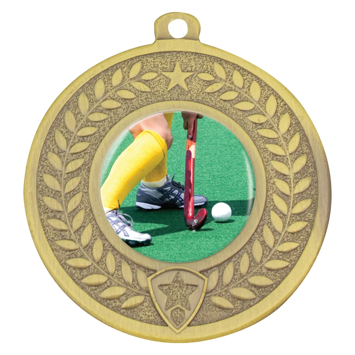 Gold distinction - hockey with metal construction