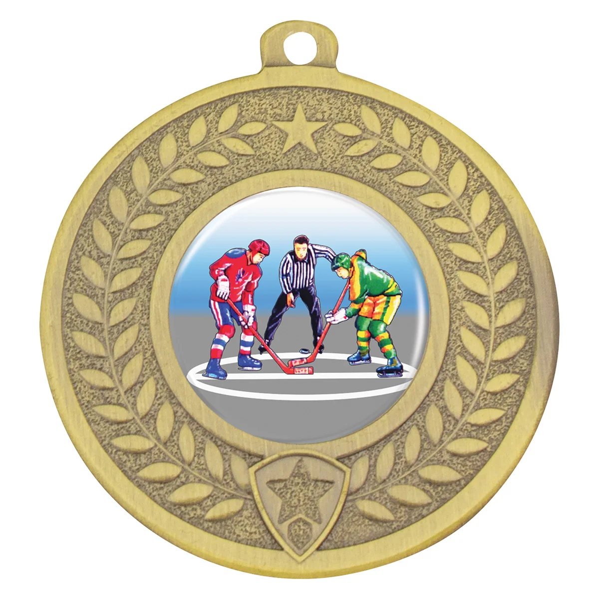 dmk105g-gold Gold distinction - ice hockey with metal construction