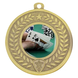 Gold distinction - poker with metal construction