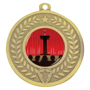 Gold distinction - public speaking with metal construction