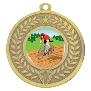 Gold distinction - road race with metal construction