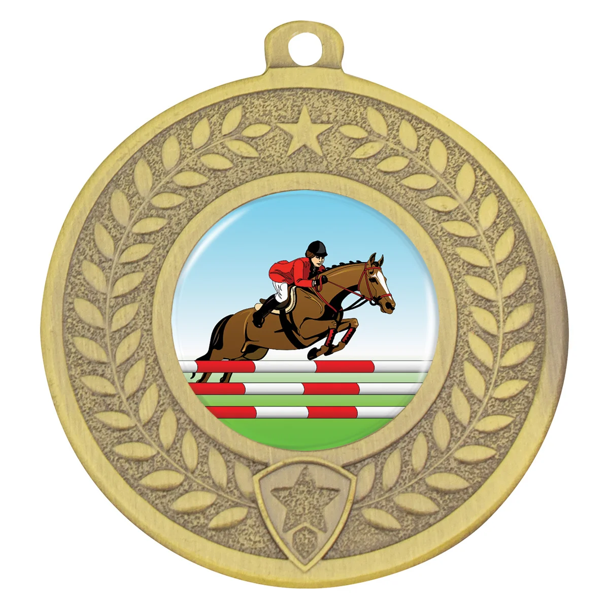 dmk101g-gold Gold distinction - show jumping with metal construction