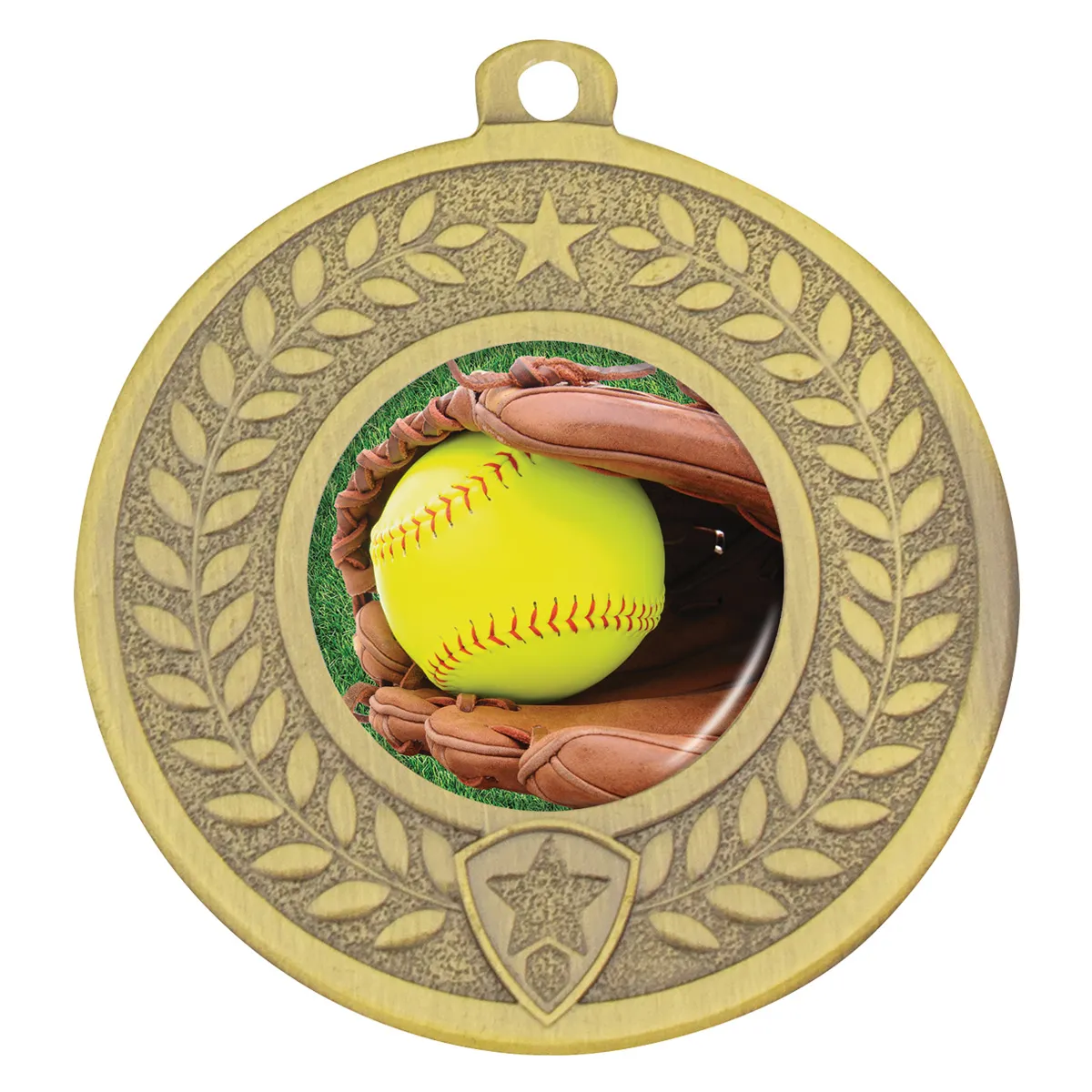 dmc752g-gold Gold distinction - softball with metal construction
