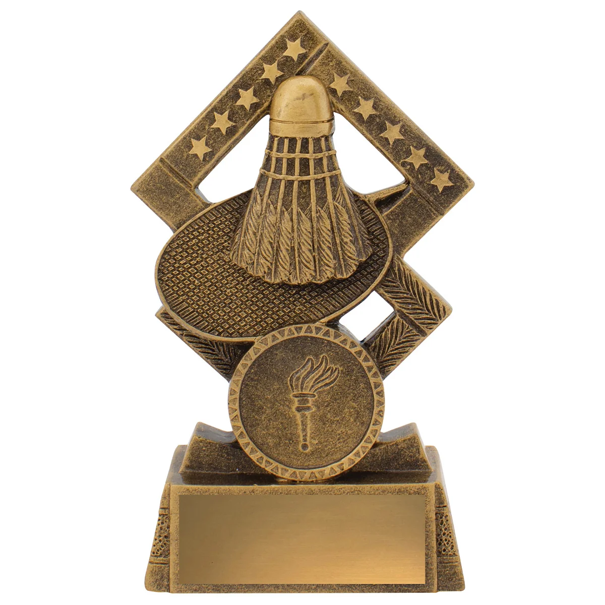 30546a-gold Gold double diamond with resin construction