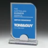 gm143m-blue-grey-bg Blue dovetail glass blue with glass / metal construction