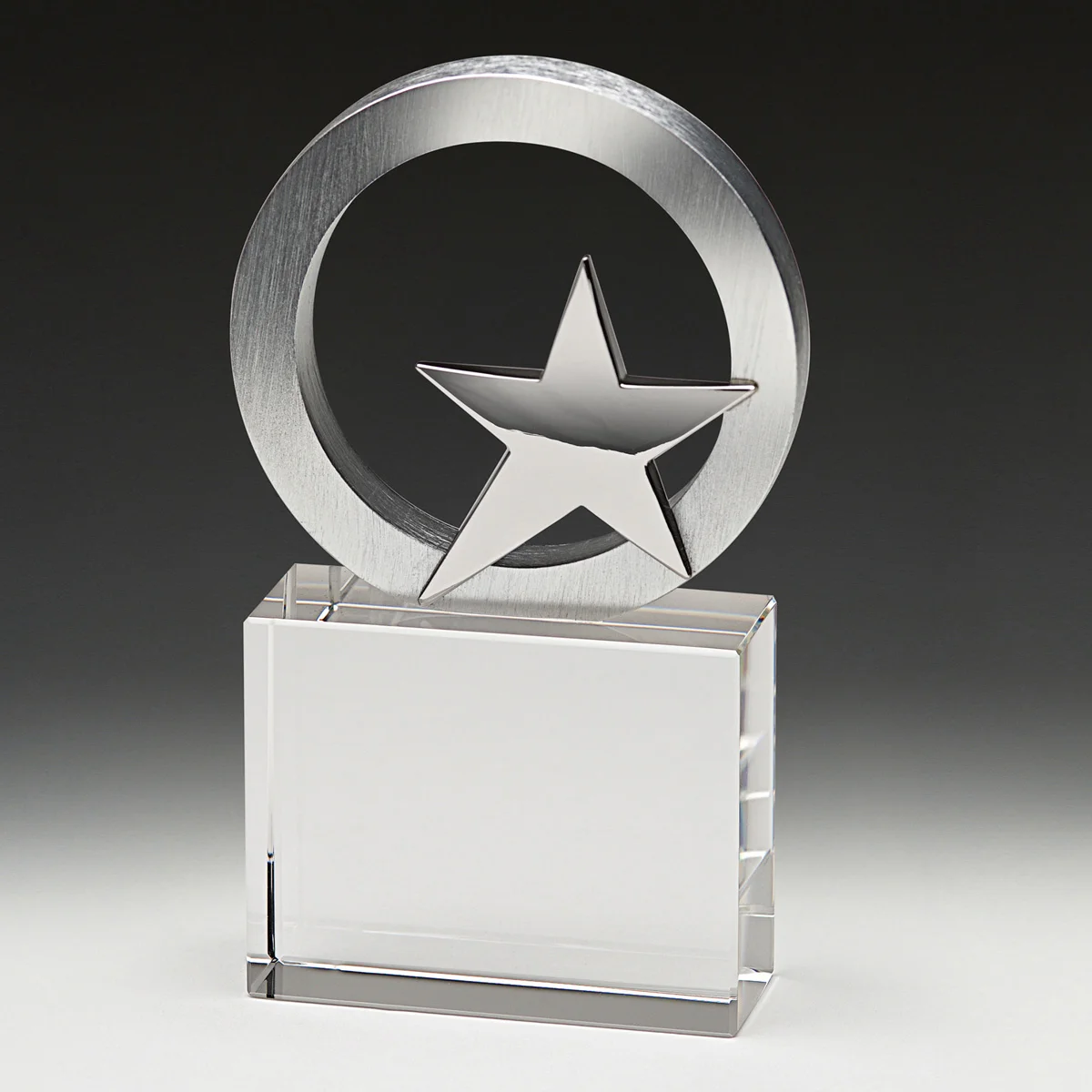 gs205a-grey-bg Eclipse star with crystal / metal construction