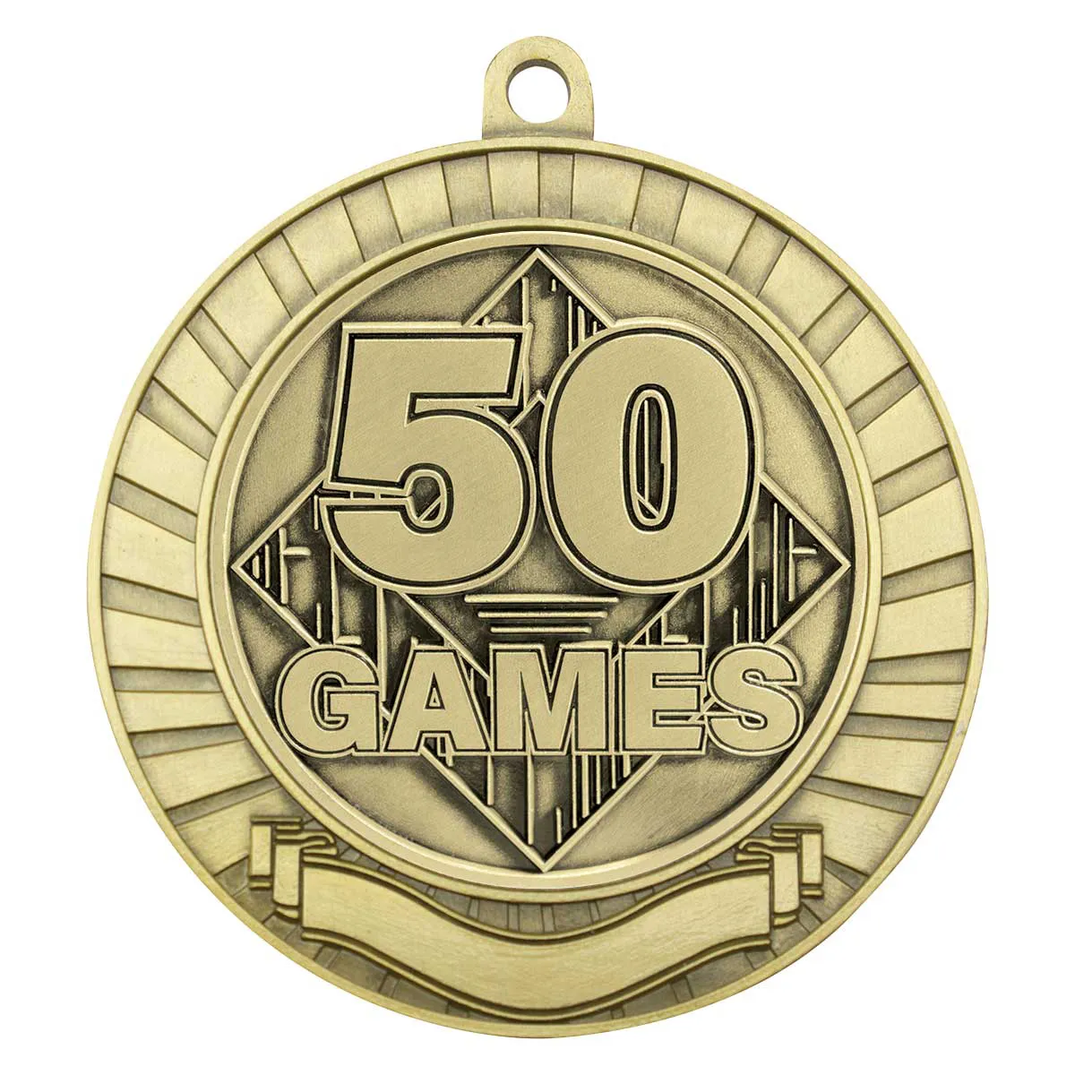 mmy2105g-gold Gold eco scroll - 50 games with metal construction