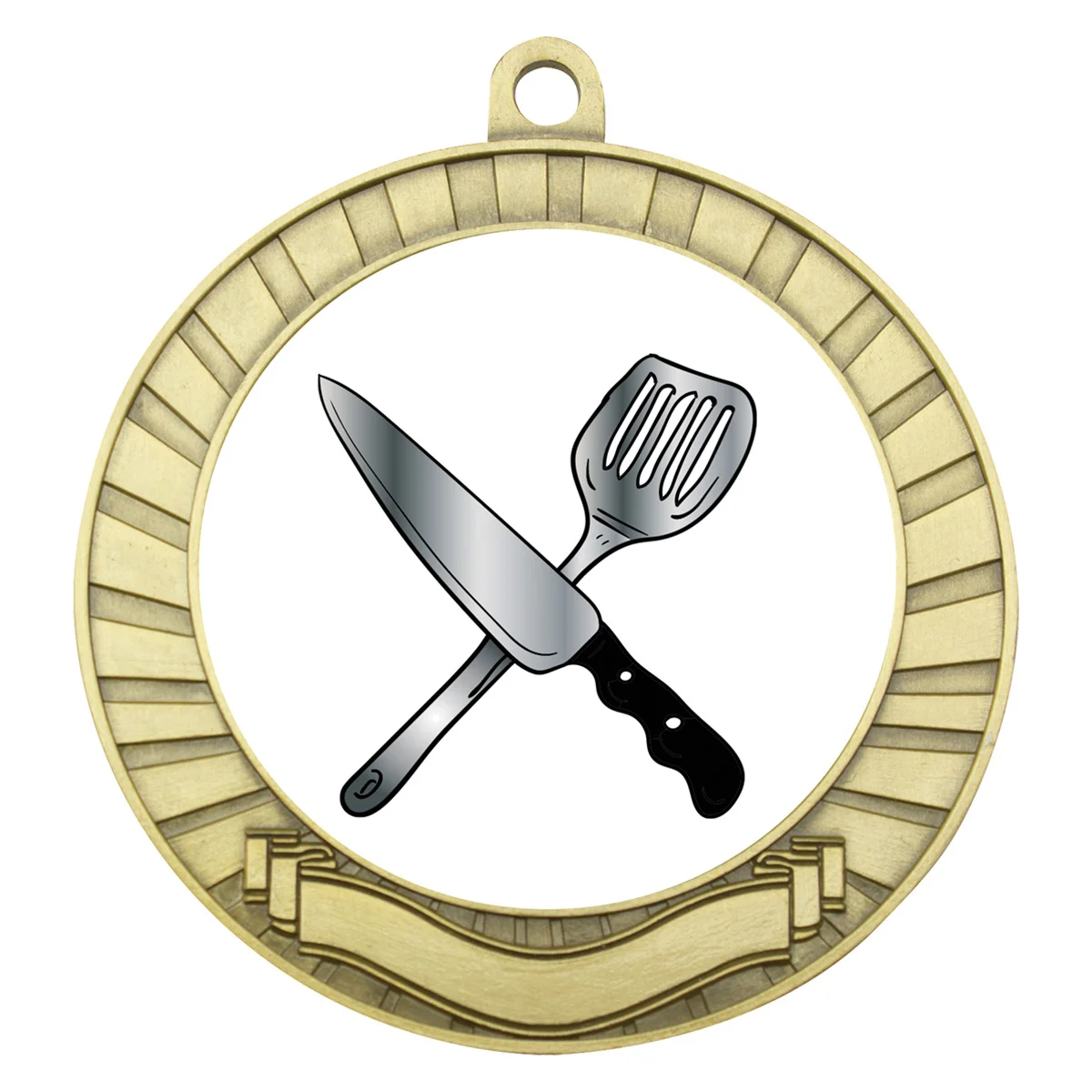 ase238g-gold Gold eco scroll - cooking with metal construction