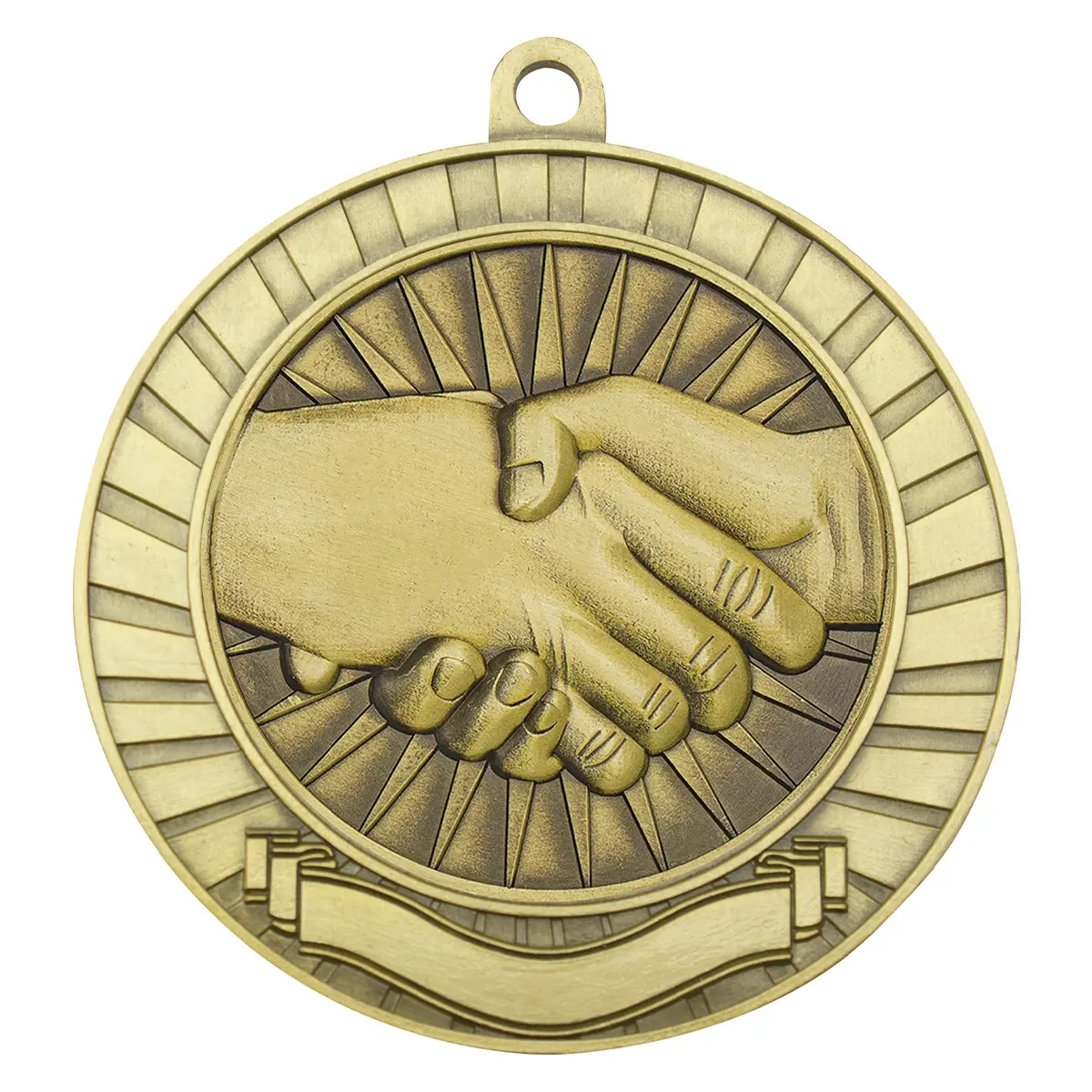 mmy228g-gold Gold eco scroll - fair play with metal construction
