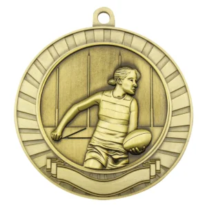 Gold eco scroll - female with metal construction