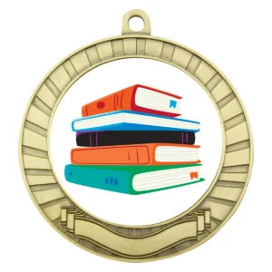 Gold eco scroll - literature with metal construction