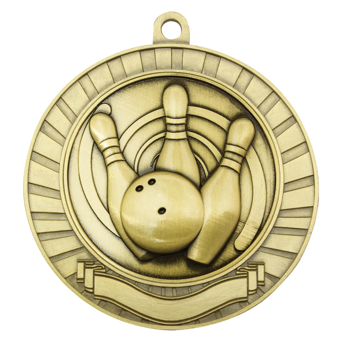 mmy252g-gold Gold eco scroll - tenpin with metal construction