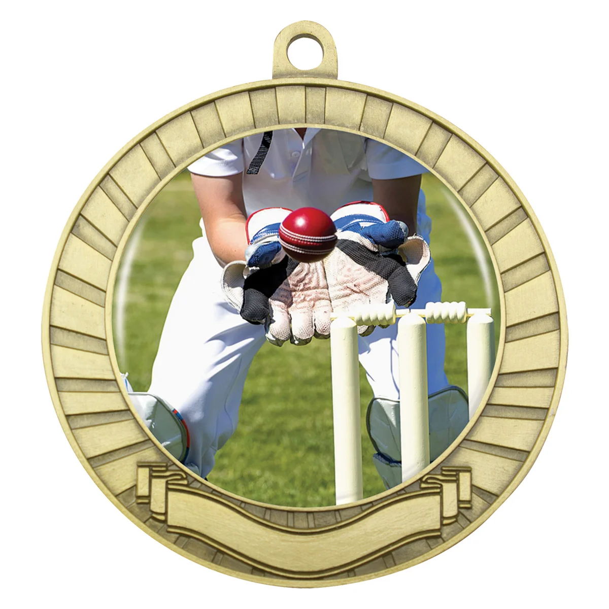 mcy405g-gold Gold eco scroll - wicketkeeper with metal construction
