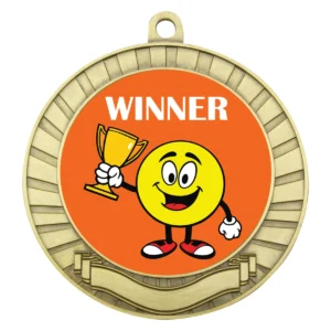 Gold eco scroll - winner with metal construction