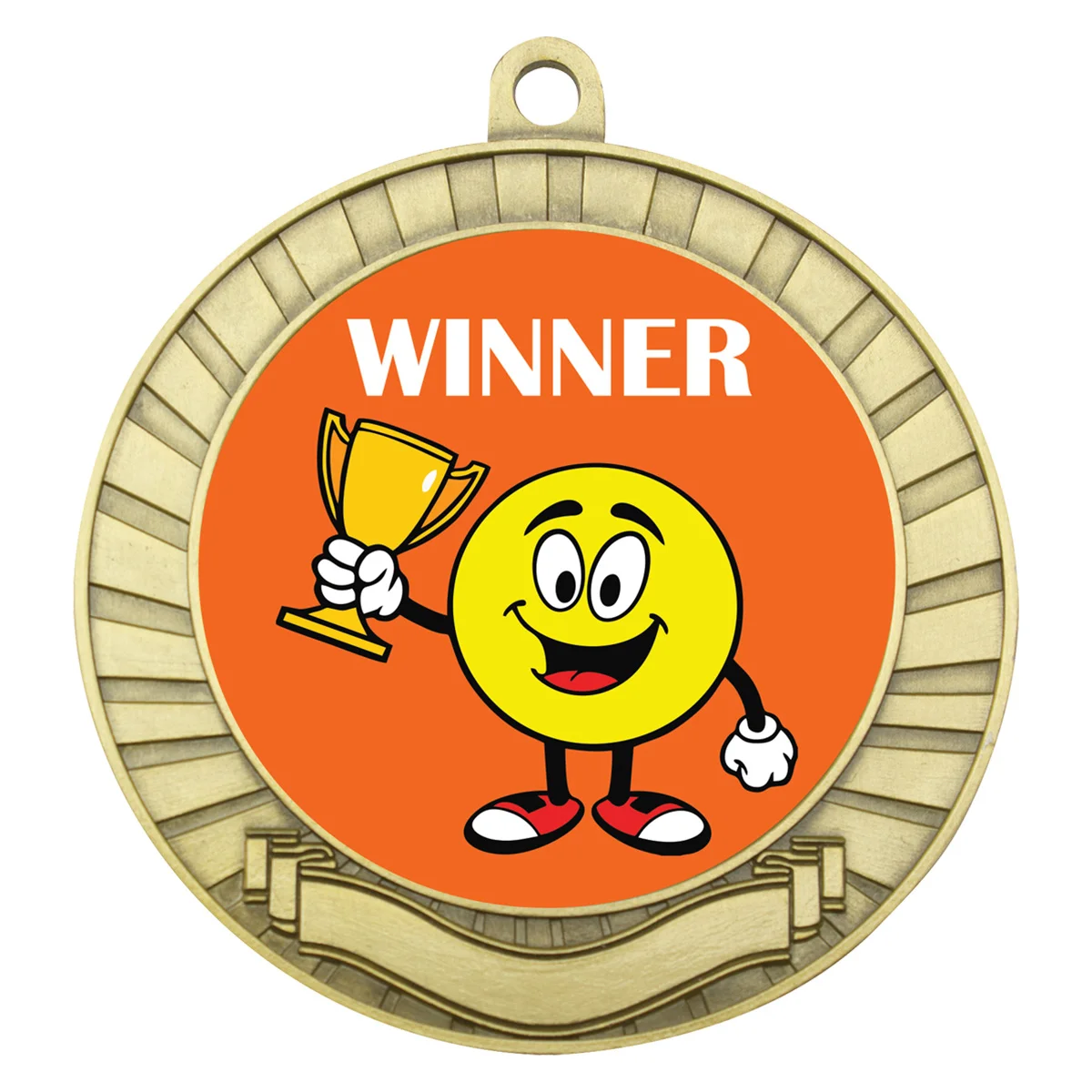 Gold eco scroll - winner with metal construction