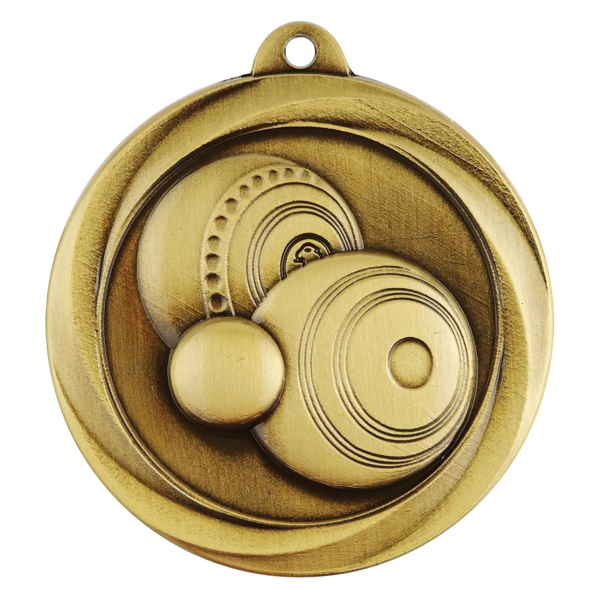 me983g-gold Gold econo bowls medal with metal construction