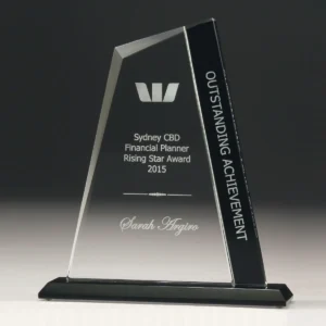 Black elite summit glass with glass construction