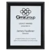 spk-bs-6-black Black engraved plaques - brushed silver with timber construction
