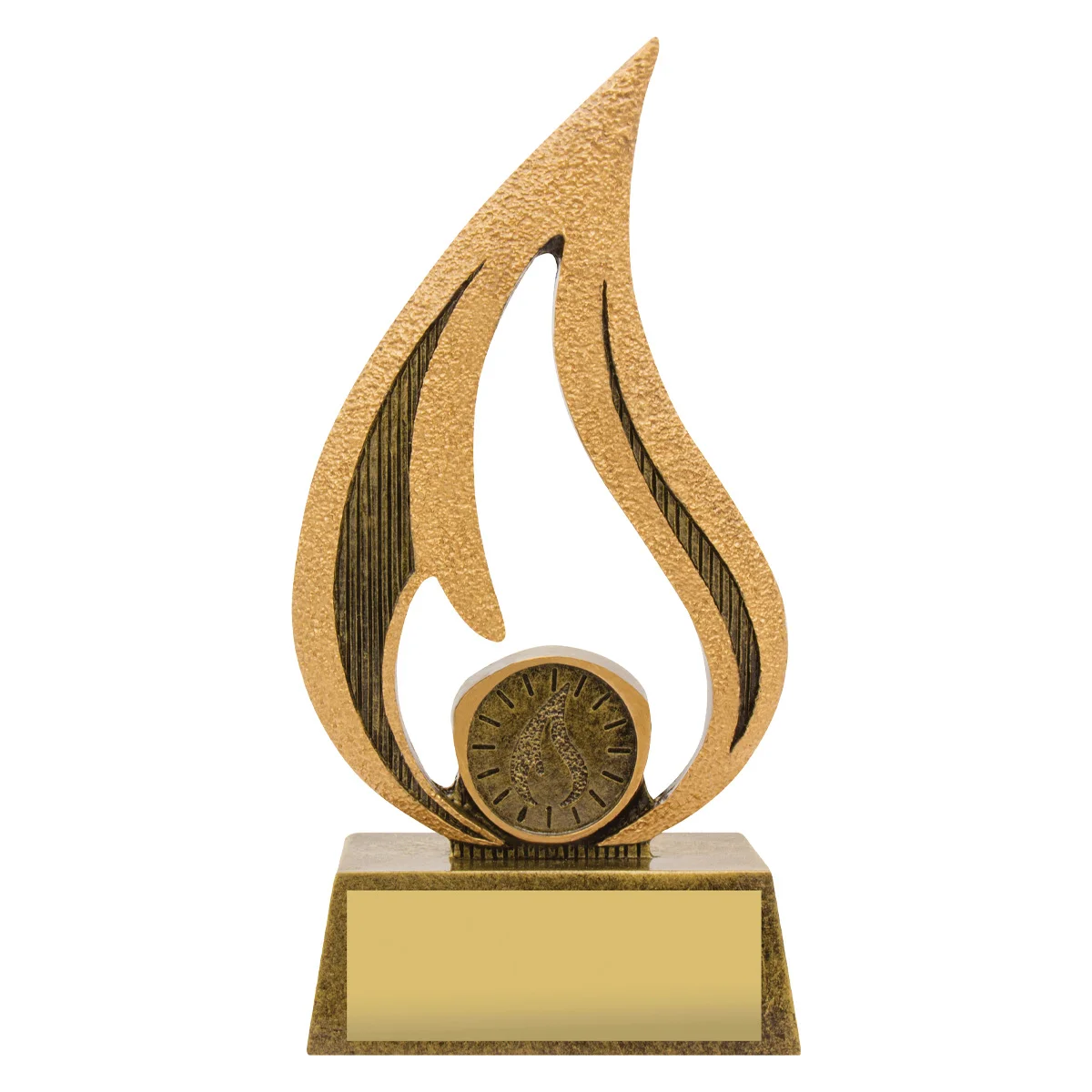 a1825a-gold Gold faith flame with resin construction