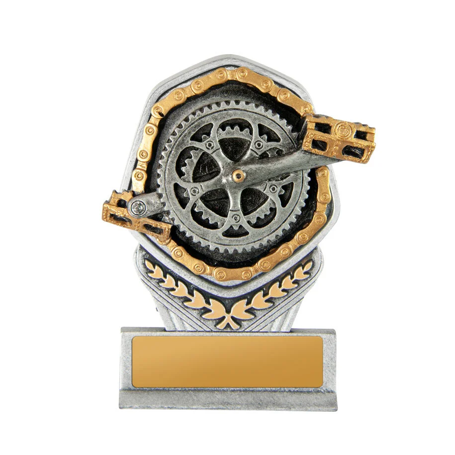 -gold Silver / gold falcon tower-cycling with res / ilient construction