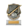 -gold Silver / gold falcon tower-hockey with res / ilient construction