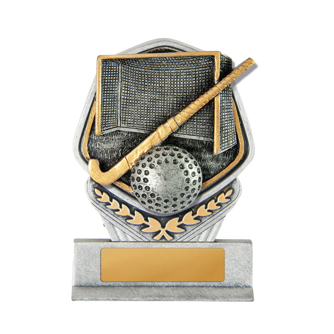 -gold Silver / gold falcon tower-hockey with res / ilient construction