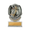 -gold Silver / gold falcon tower-horses with plastic / resin construction