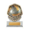 -gold Silver / gold falcon tower-volleyball with res / ilient construction