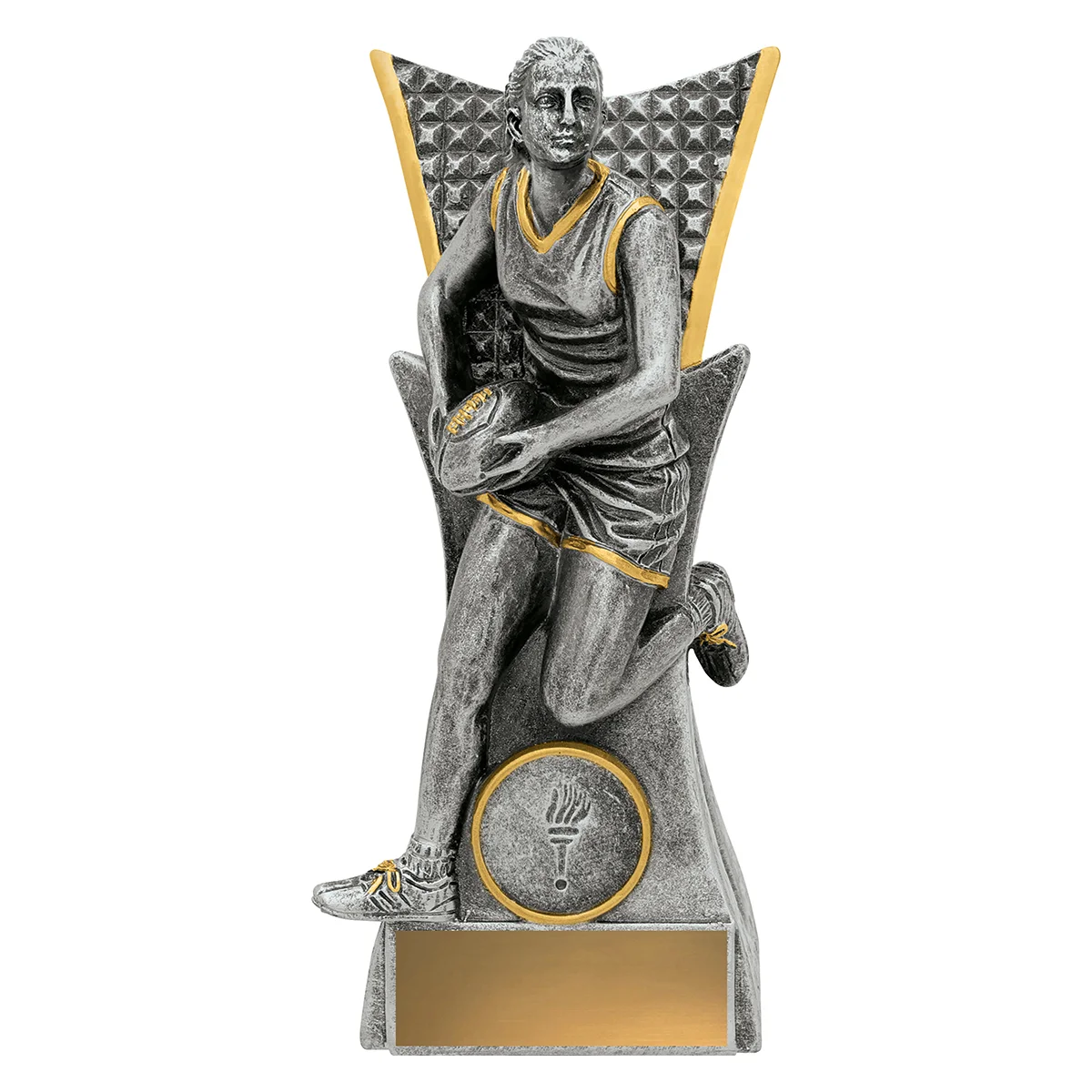 29187b-silver Silver female vanguard with resin construction